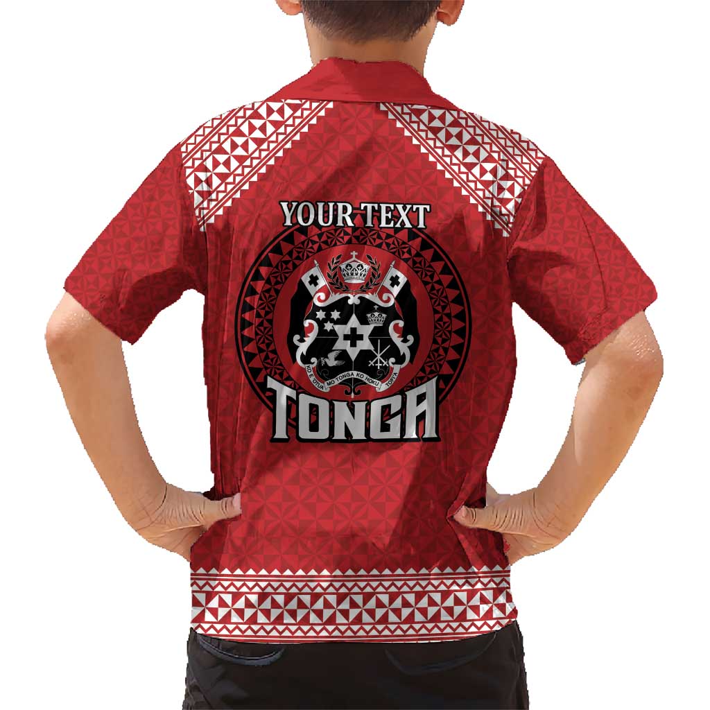 Tonga Rugby XIII Custom Hawaiian Shirt Mate Ma'a Tonga with Ngatu Pattern - Vibe Hoodie Shop