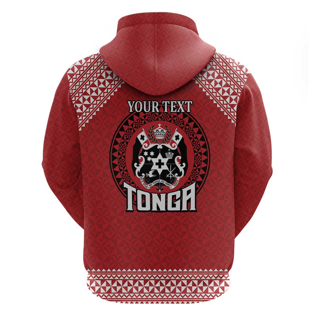 Tonga Rugby XIII Custom Hoodie Mate Ma'a Tonga with Ngatu Pattern LT9 - Vibe Hoodie Shop