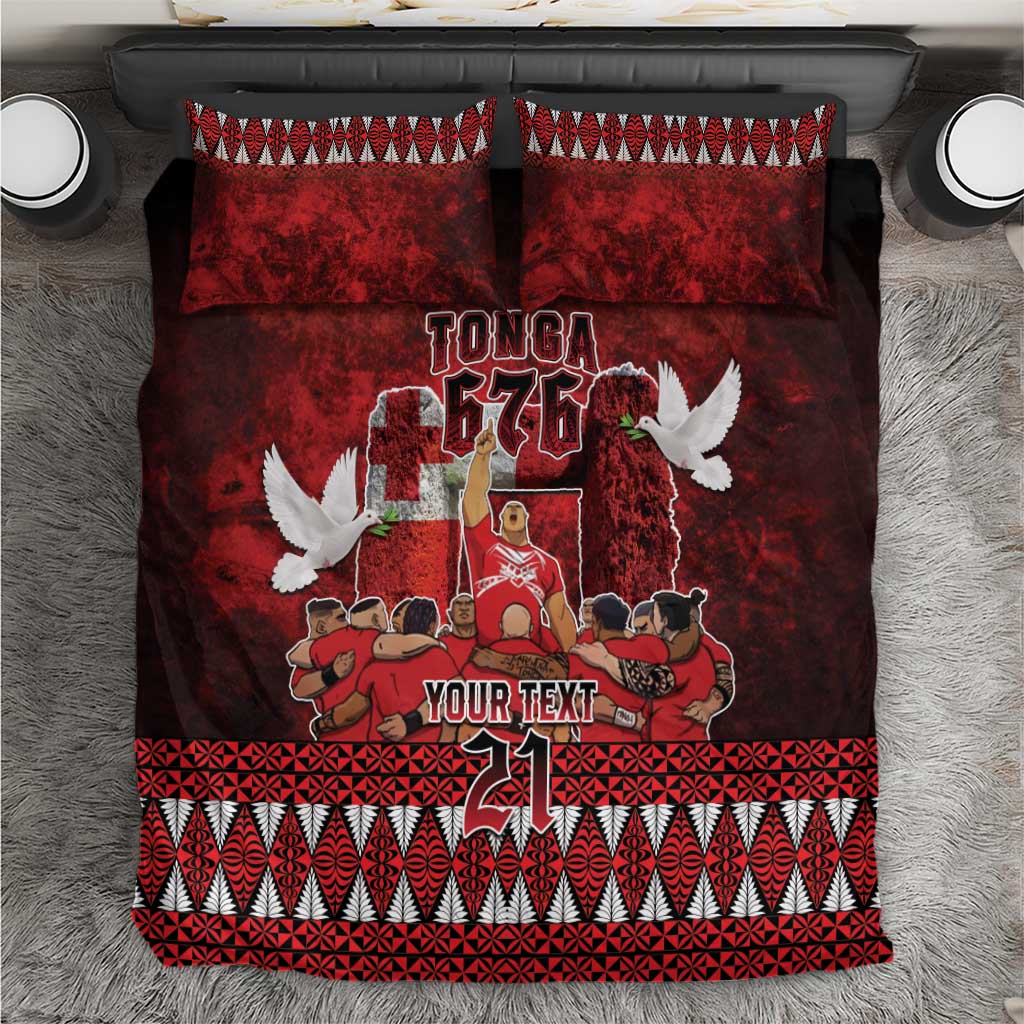 Custom Tonga 676 Haamonga a Maui Bedding Set Tongan Sipi Tau Unique Dance - Vibe Hoodie Shop