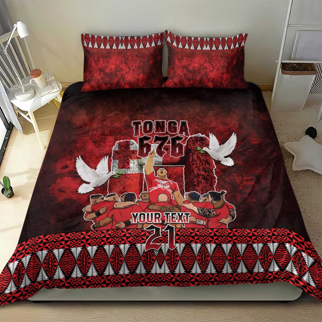 Custom Tonga 676 Haamonga a Maui Bedding Set Tongan Sipi Tau Unique Dance - Vibe Hoodie Shop