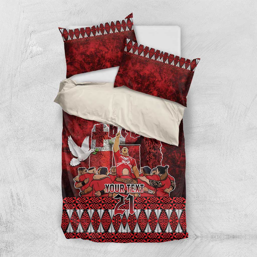 Custom Tonga 676 Haamonga a Maui Bedding Set Tongan Sipi Tau Unique Dance - Vibe Hoodie Shop