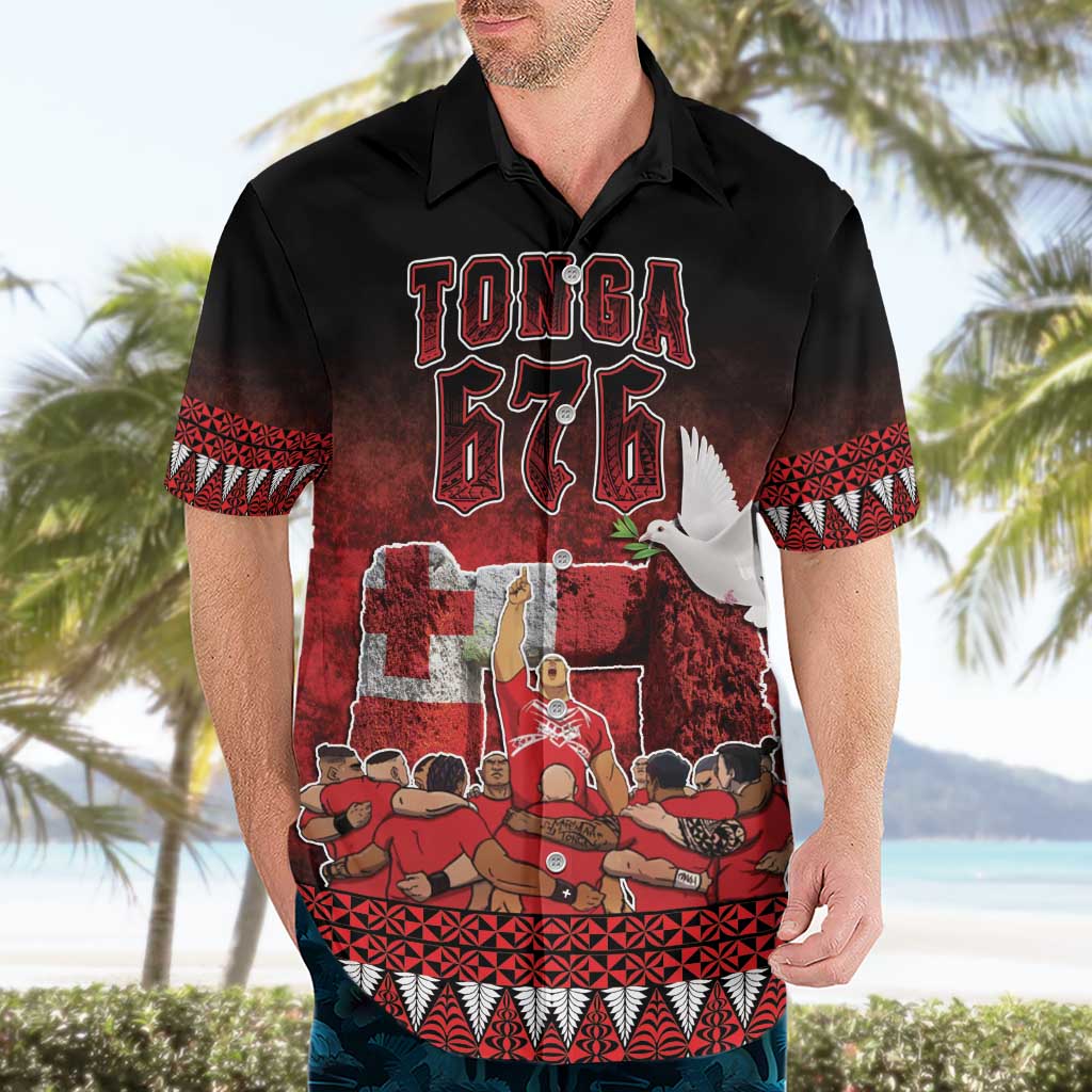 Custom Tonga 676 Haamonga a Maui Hawaiian Shirt Tongan Sipi Tau Unique Dance - Vibe Hoodie Shop