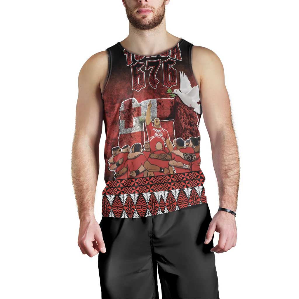 Custom Tonga 676 Haamonga a Maui Men Tank Top Tongan Sipi Tau Unique Dance - Vibe Hoodie Shop