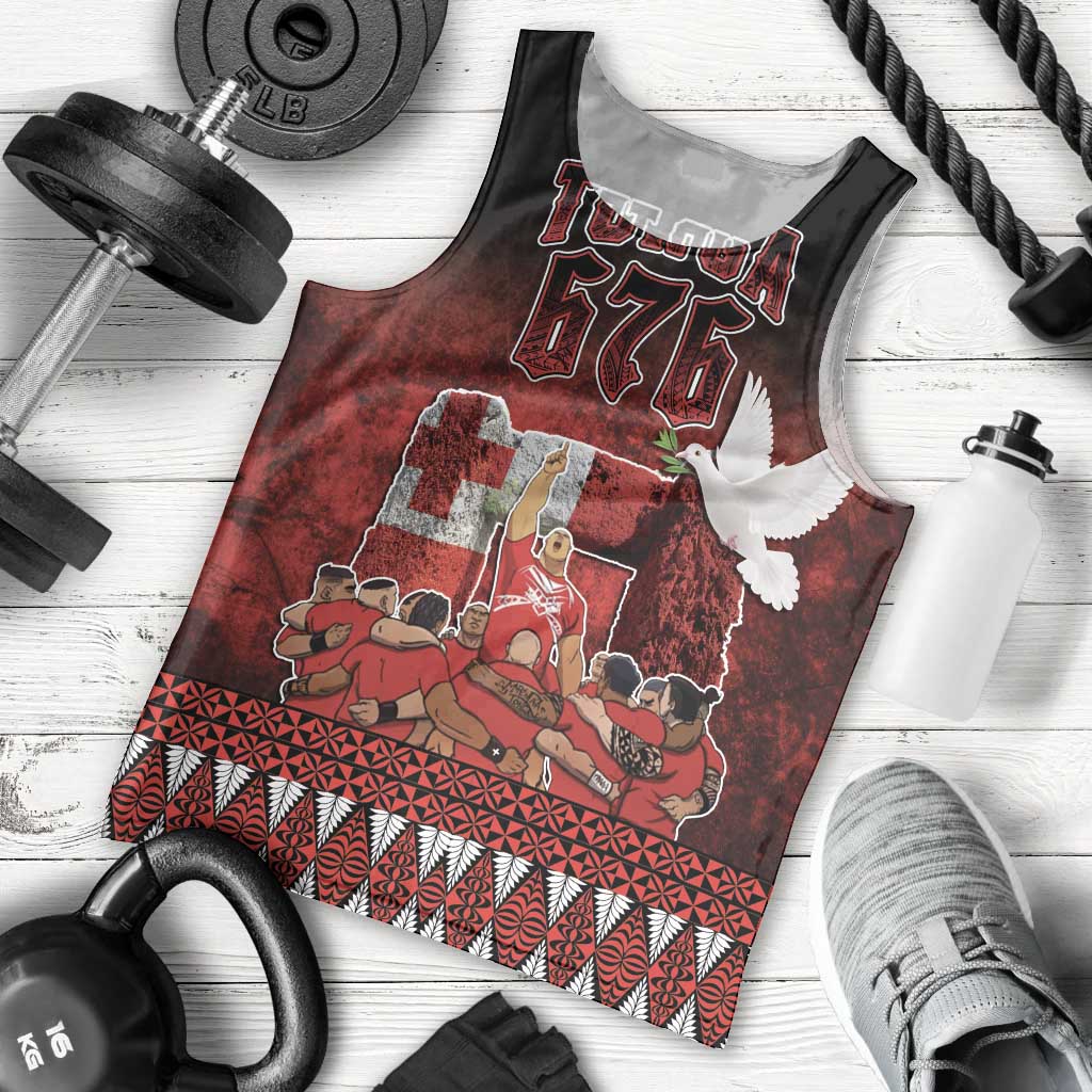 Custom Tonga 676 Haamonga a Maui Men Tank Top Tongan Sipi Tau Unique Dance - Vibe Hoodie Shop