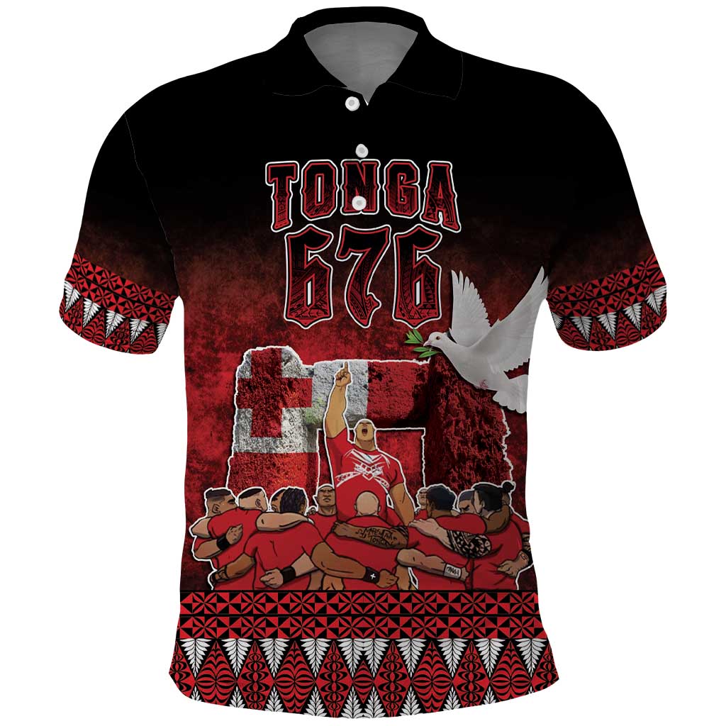 Custom Tonga 676 Haamonga a Maui Polo Shirt Tongan Sipi Tau Unique Dance LT9 - Vibe Hoodie Shop