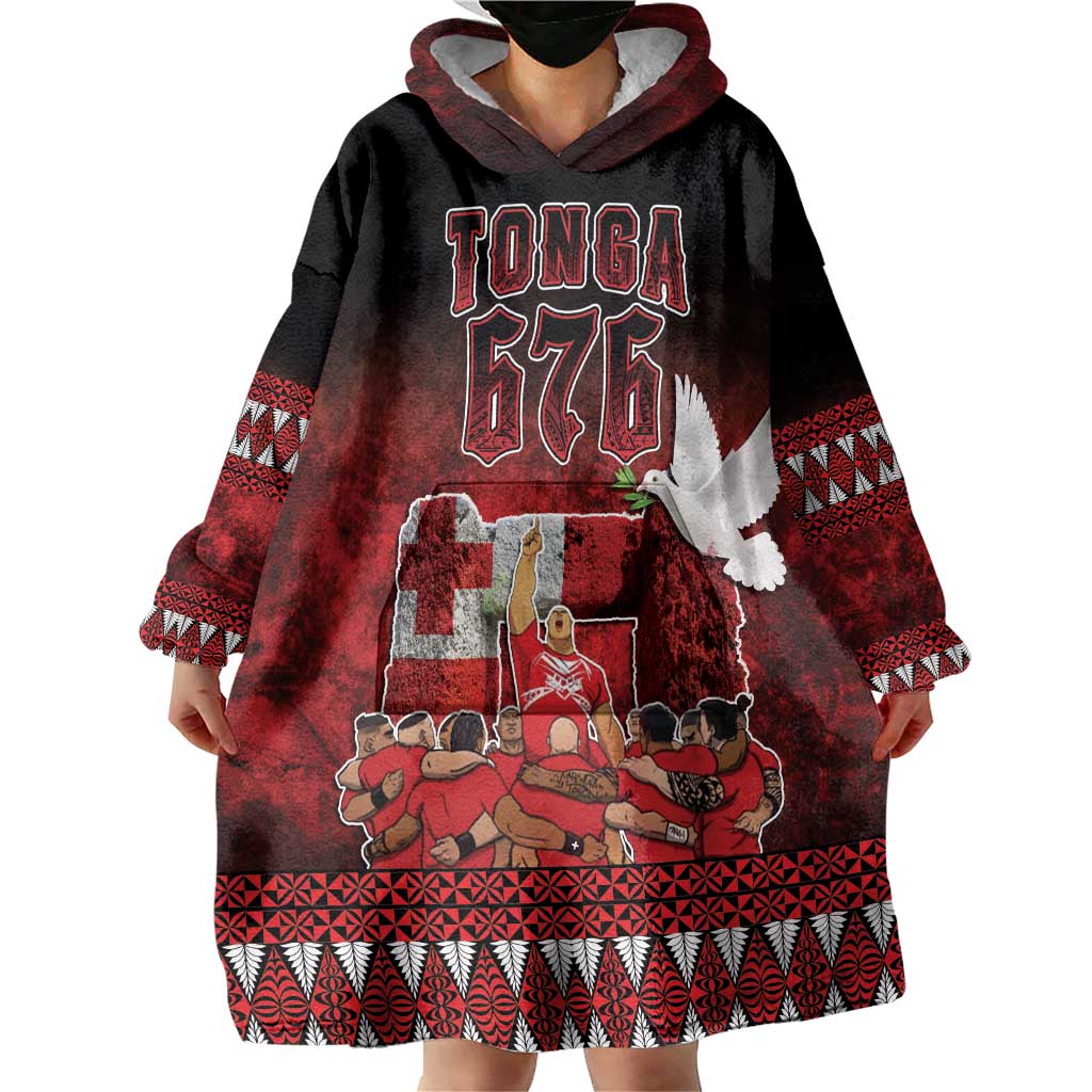 Custom Tonga 676 Haamonga a Maui Wearable Blanket Hoodie Tongan Sipi Tau Unique Dance - Vibe Hoodie Shop