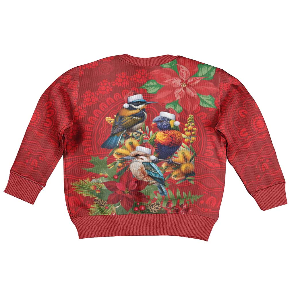 Aussie Native Bird Kid Ugly Christmas Sweater Aboriginal Inspired Christmas - Vibe Hoodie