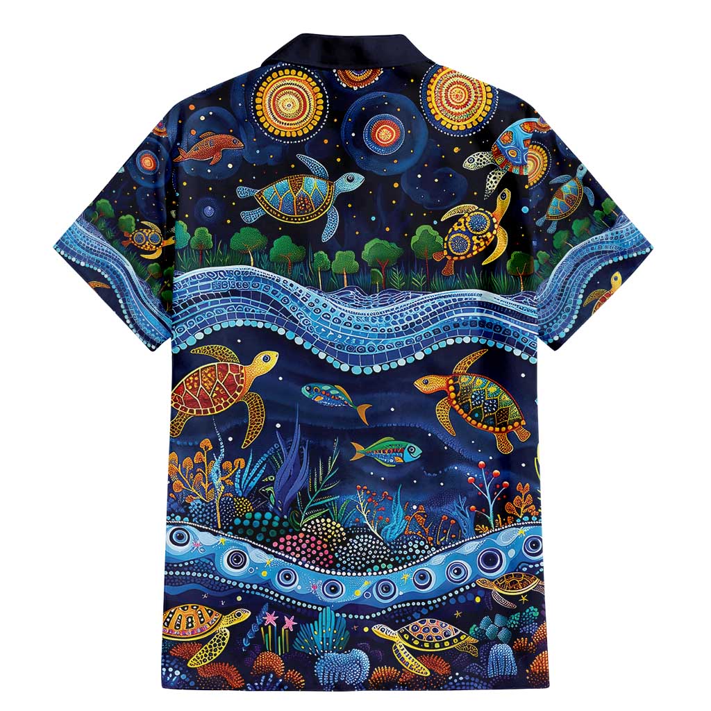 Australian Landscapes Family Matching Mermaid Dress and Hawaiian Shirt Aboriginal Dreamtime Story