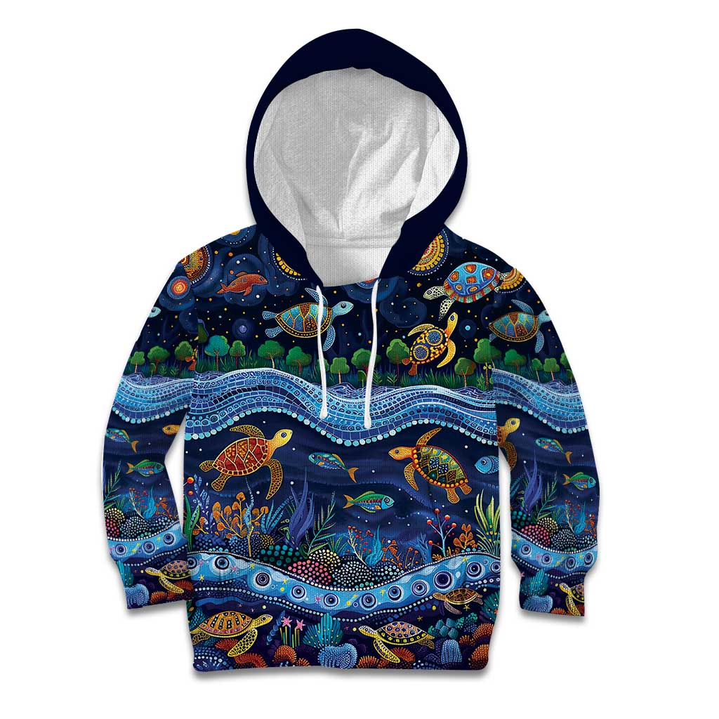 Australian Landscapes Kid Hoodie Aboriginal Dreamtime Story - Vibe Hoodie Shop