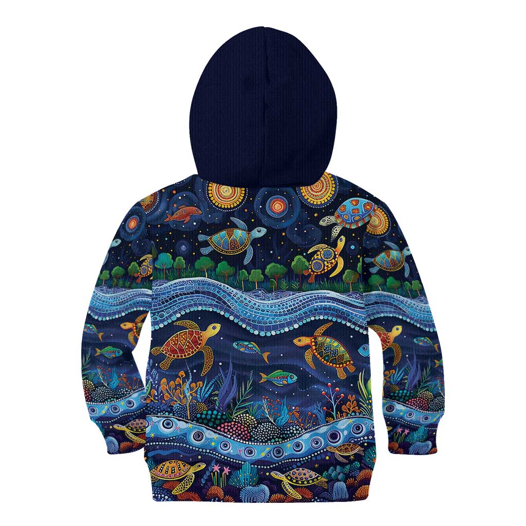 Australian Landscapes Kid Hoodie Aboriginal Dreamtime Story - Vibe Hoodie Shop