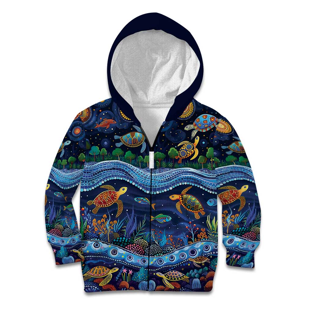 Australian Landscapes Kid Hoodie Aboriginal Dreamtime Story - Vibe Hoodie Shop