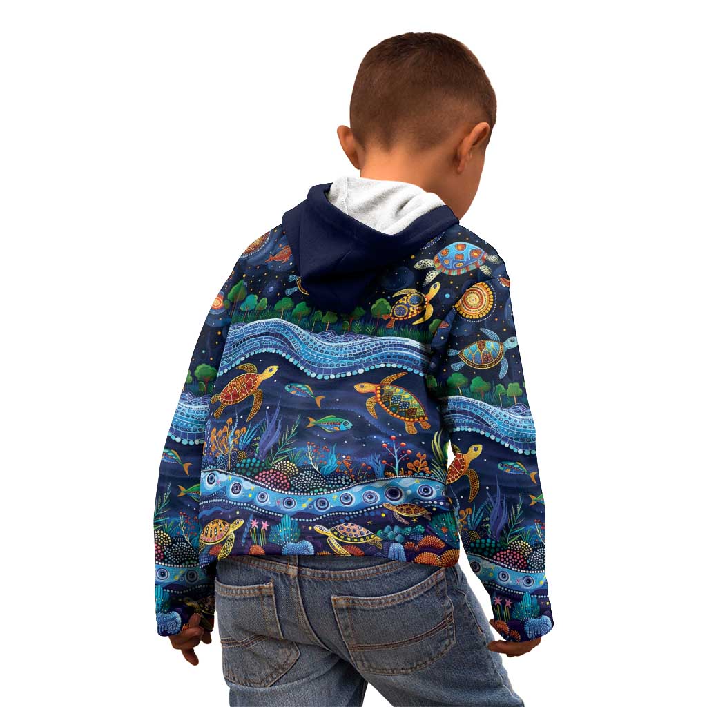 Australian Landscapes Kid Hoodie Aboriginal Dreamtime Story - Vibe Hoodie Shop