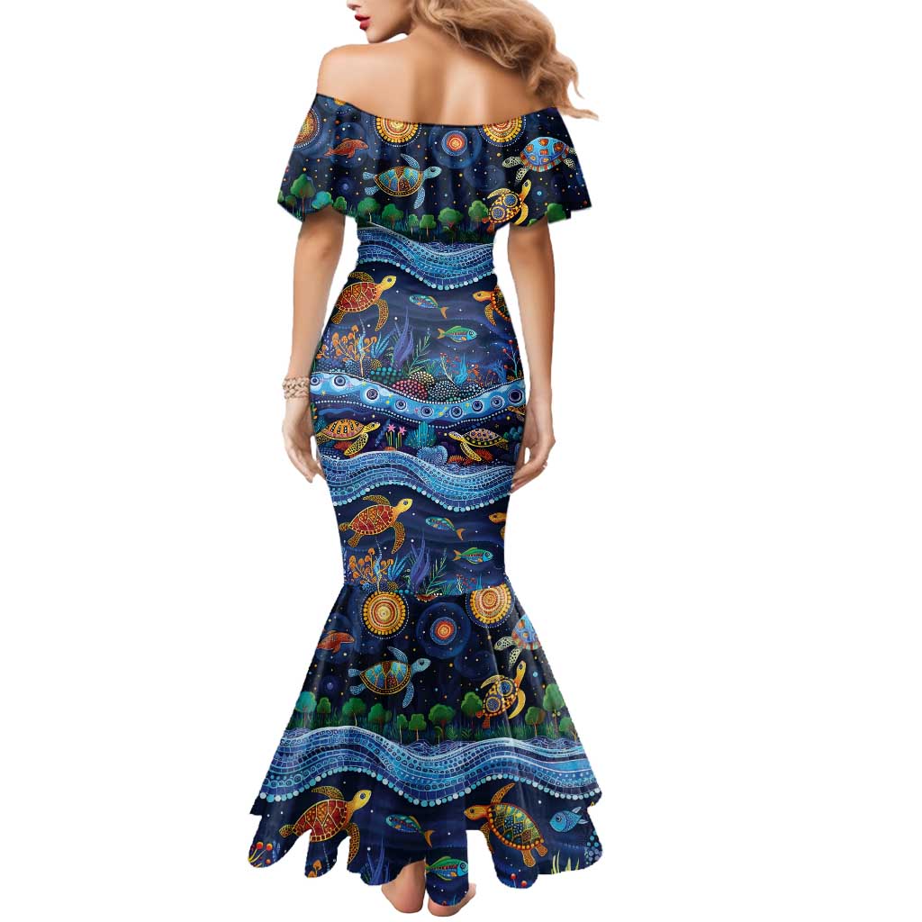 Australian Landscapes Mermaid Dress Aboriginal Dreamtime Story