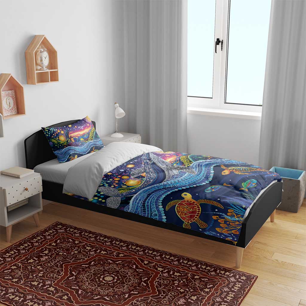Heal Country Heal Our Nation Aboriginal Dreamtime Bedding Set - Vibe Hoodie Shop