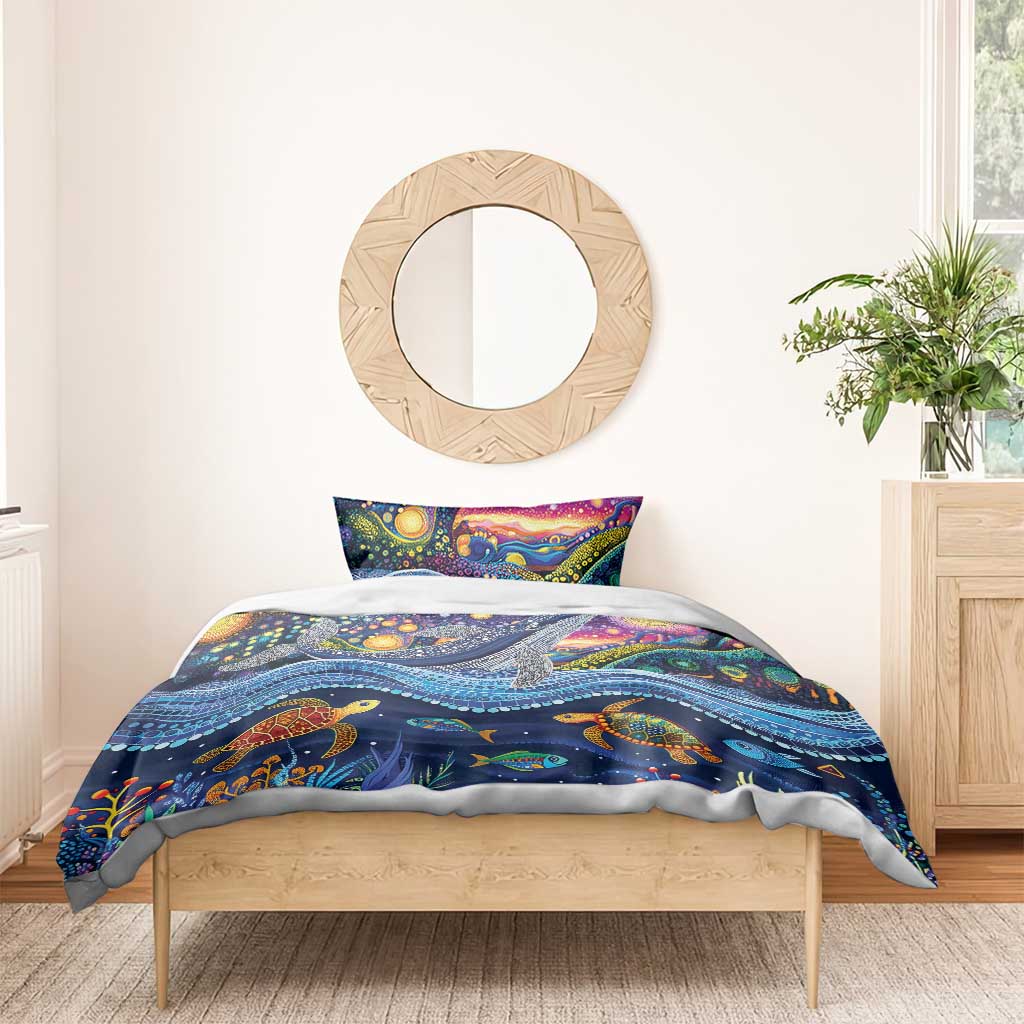 Heal Country Heal Our Nation Aboriginal Dreamtime Bedding Set - Vibe Hoodie Shop
