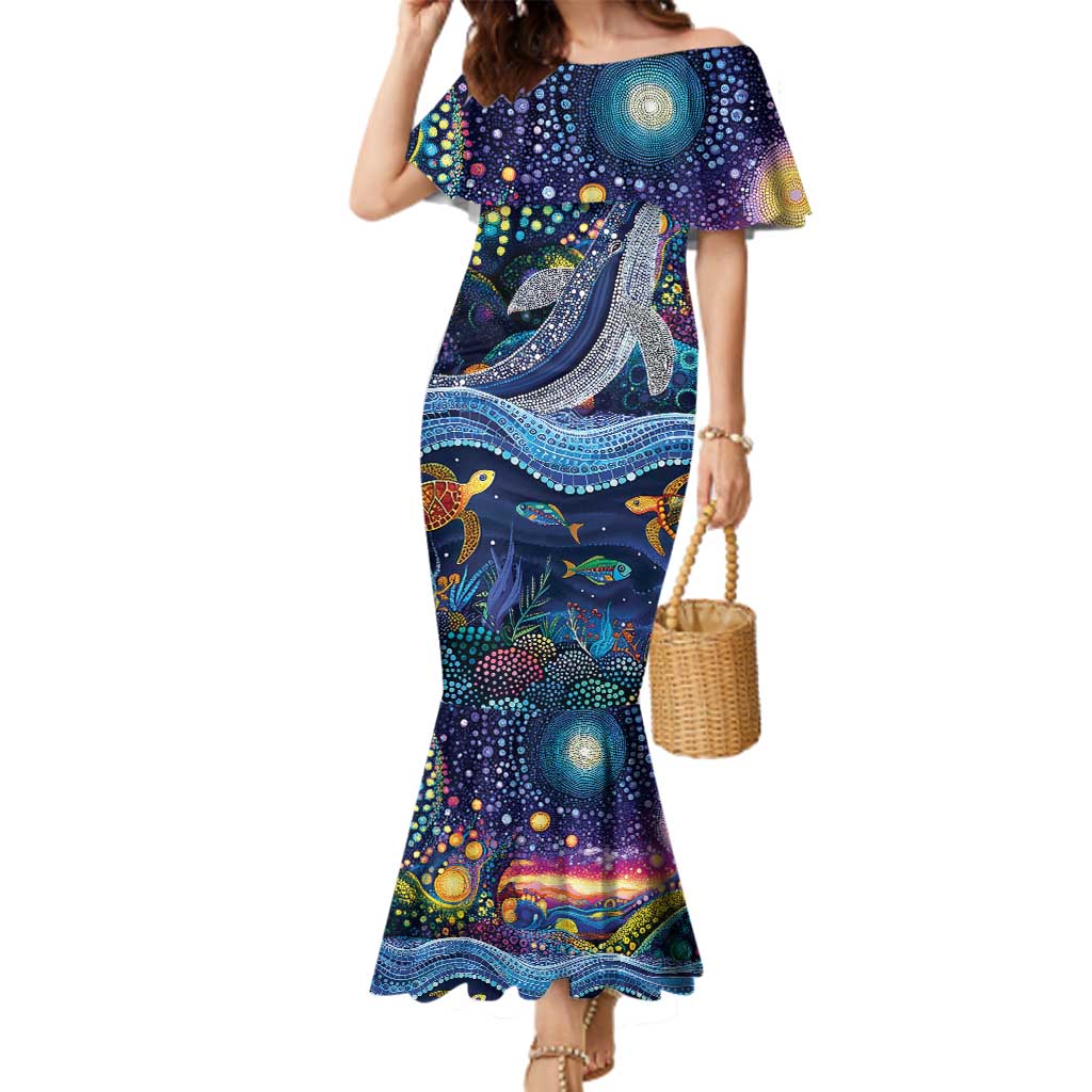 Heal Country Heal Our Nation Aboriginal Dreamtime Family Matching Mermaid Dress and Hawaiian Shirt