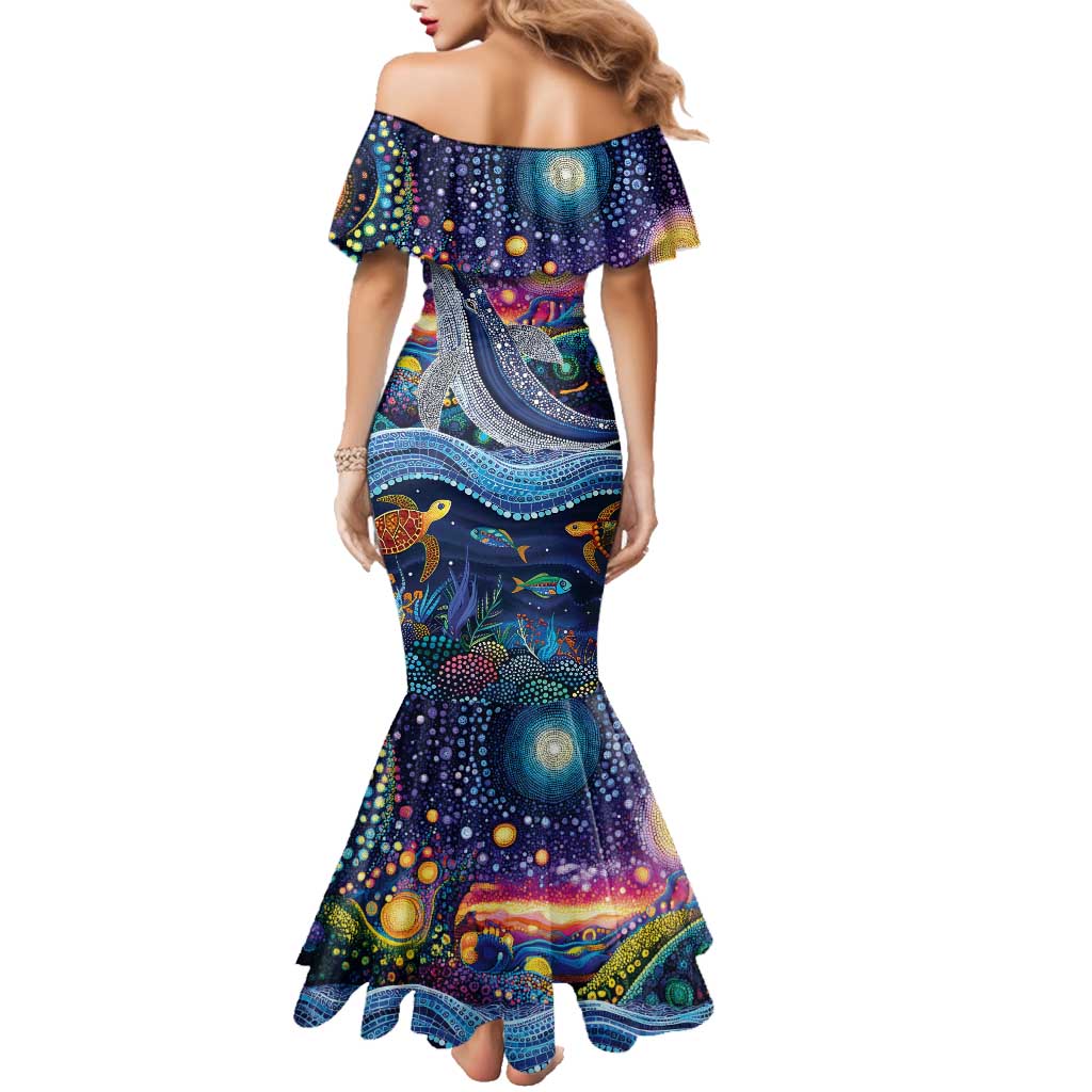 Heal Country Heal Our Nation Aboriginal Dreamtime Family Matching Mermaid Dress and Hawaiian Shirt