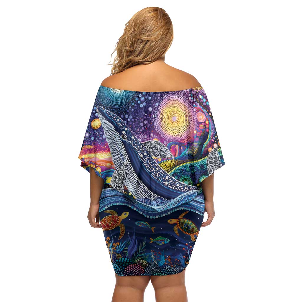 Heal Country Heal Our Nation Aboriginal Dreamtime Family Matching Off Shoulder Short Dress and Hawaiian Shirt