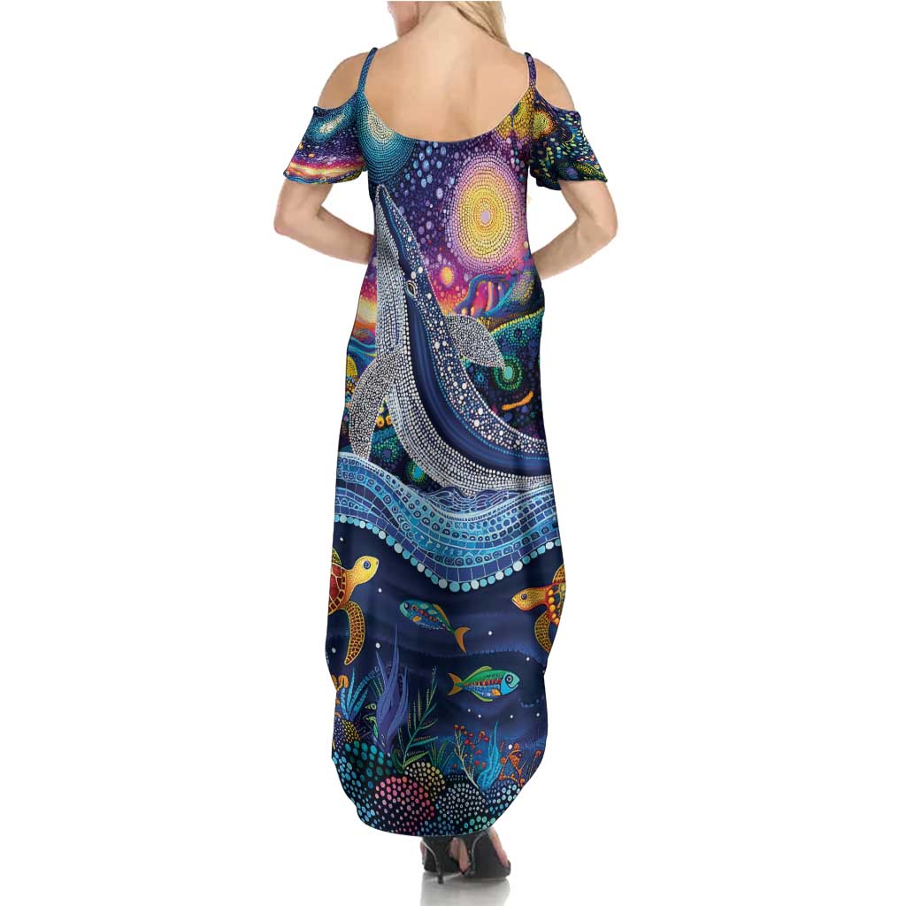 Heal Country Heal Our Nation Aboriginal Dreamtime Family Matching Summer Maxi Dress and Hawaiian Shirt