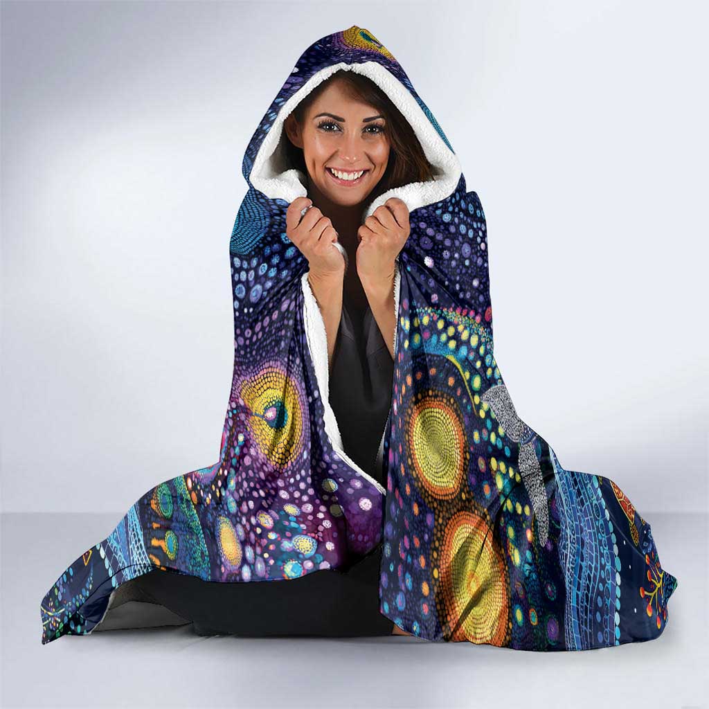 Heal Country Heal Our Nation Aboriginal Dreamtime Hooded Blanket