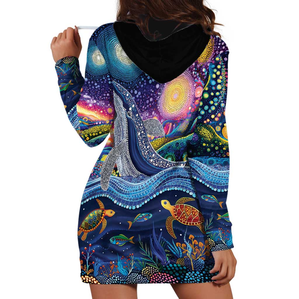 Heal Country Heal Our Nation Aboriginal Dreamtime Hoodie Dress - Vibe Hoodie Shop