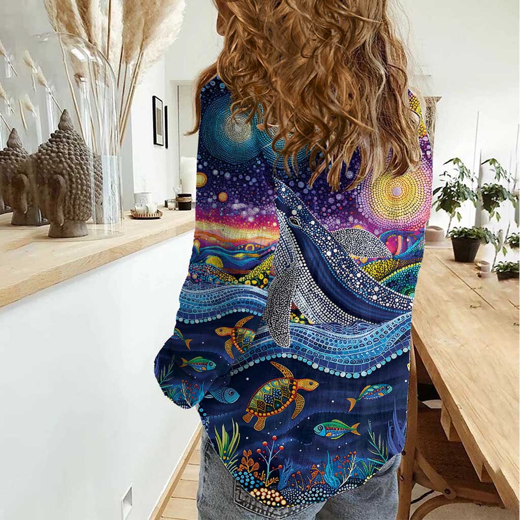 Heal Country Heal Our Nation Aboriginal Dreamtime Women Casual Shirt - Vibe Hoodie Shop