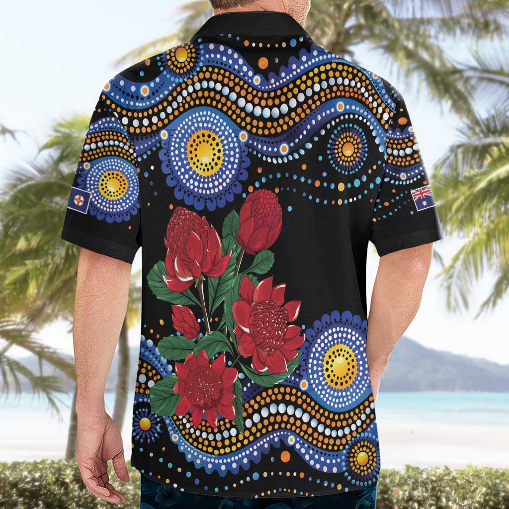 Australia New South Wales Waratahs Hawaiian Shirt Aboriginal Dot Art - Vibe Hoodie Shop