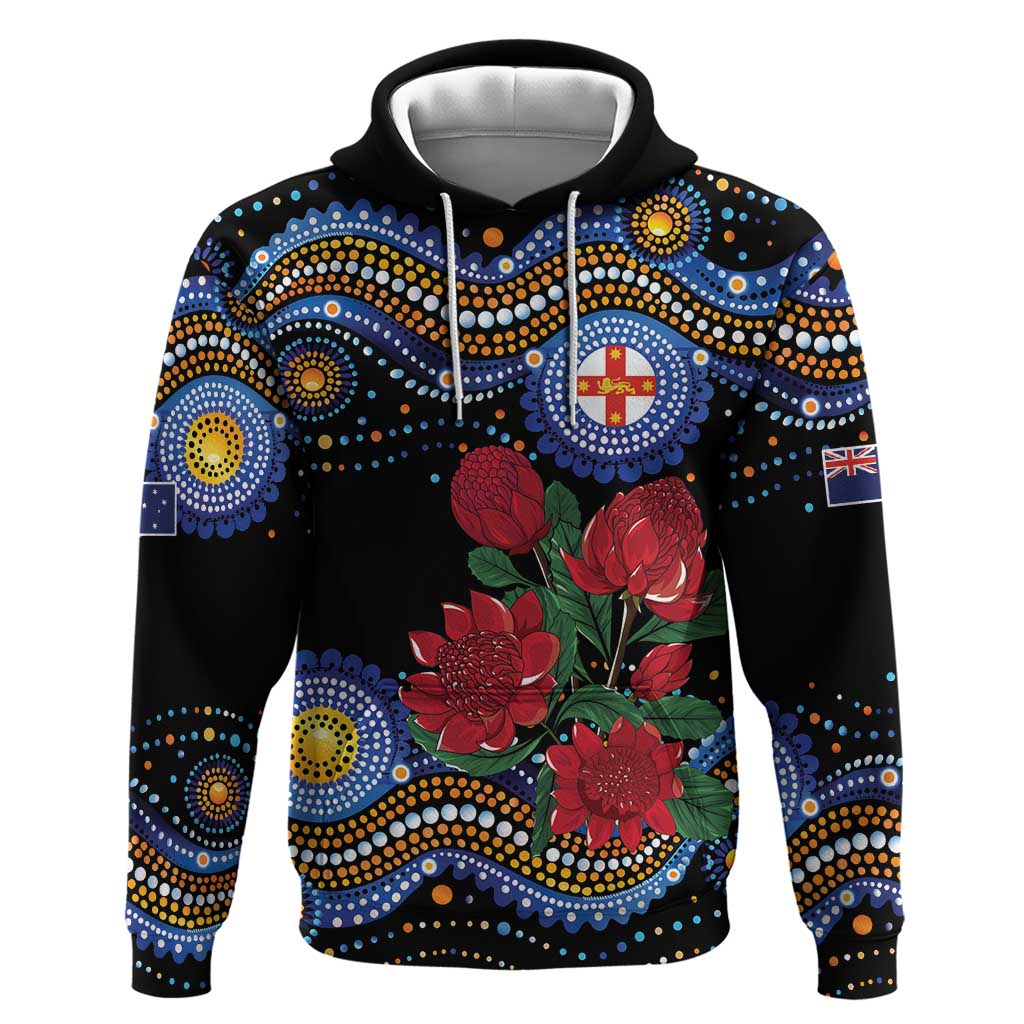 Australia New South Wales Waratahs Hoodie Aboriginal Dot Art LT9 - Vibe Hoodie Shop