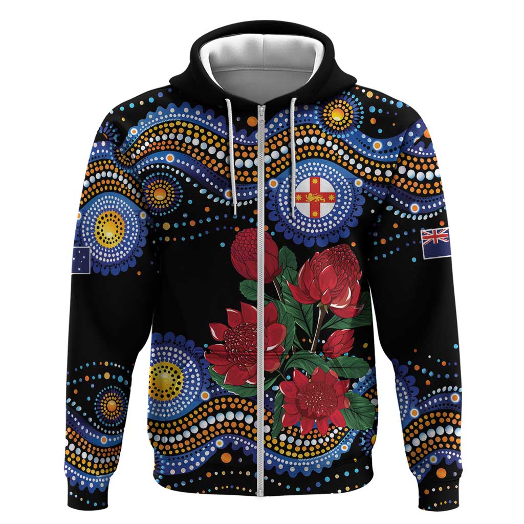 Australia New South Wales Waratahs Hoodie Aboriginal Dot Art LT9 - Vibe Hoodie Shop