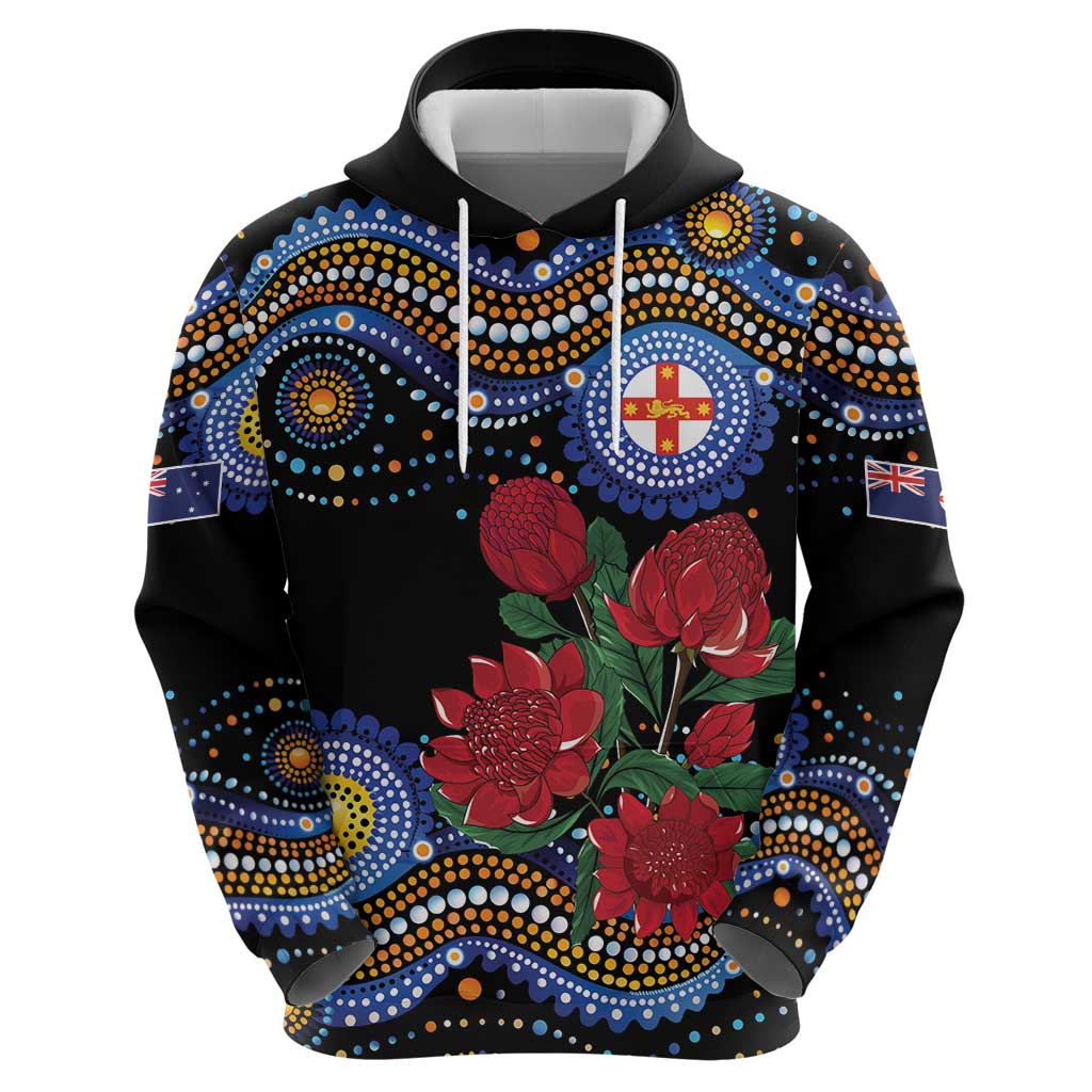 Australia New South Wales Waratahs Hoodie Aboriginal Dot Art LT9 - Vibe Hoodie Shop