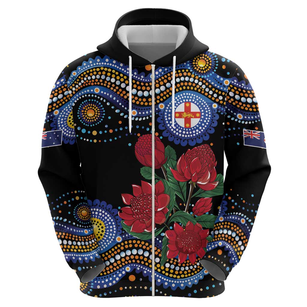 Australia New South Wales Waratahs Hoodie Aboriginal Dot Art LT9 - Vibe Hoodie Shop