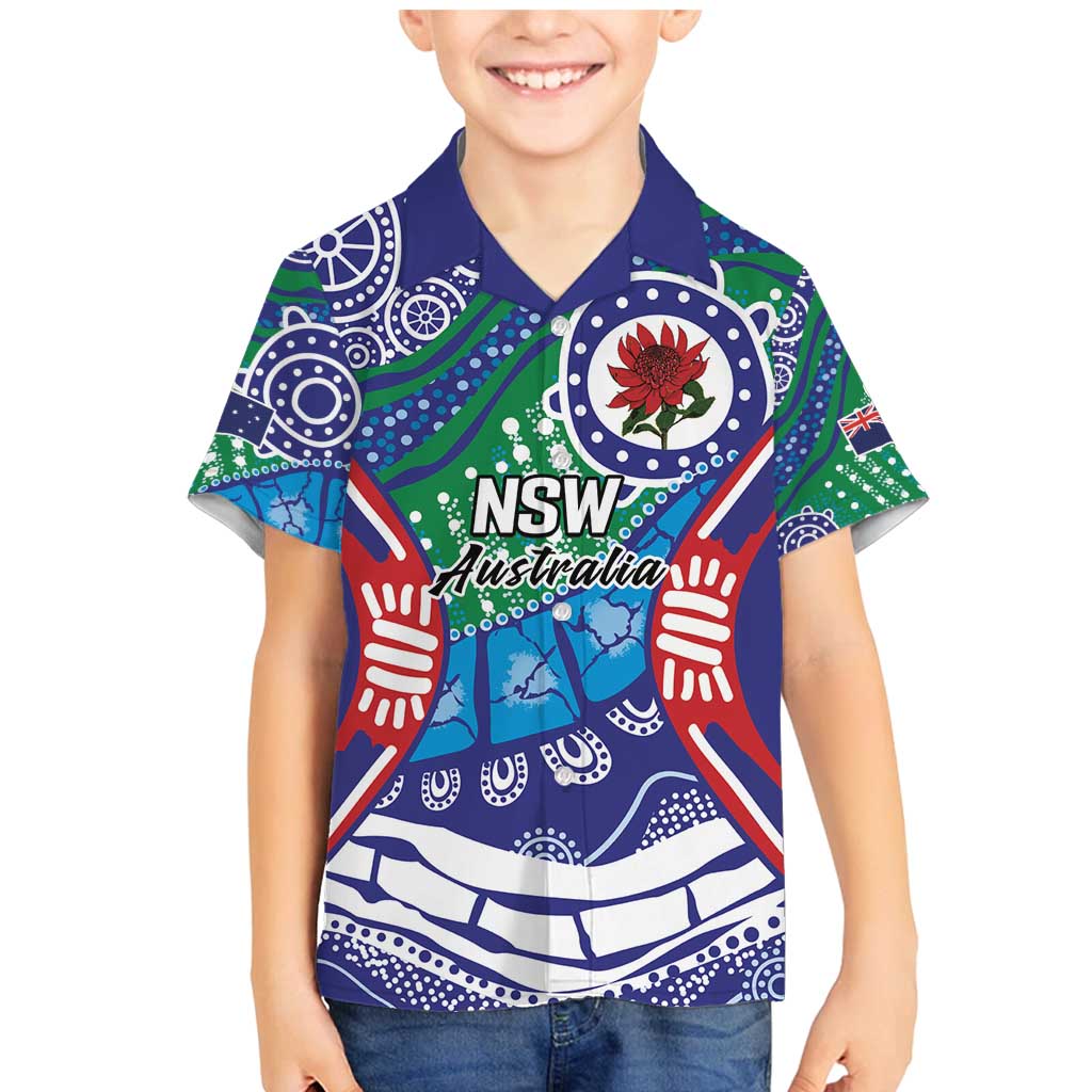 Australia New South Wales Family Matching Mermaid Dress and Hawaiian Shirt NSW Orta Recens Quam Pura Nites