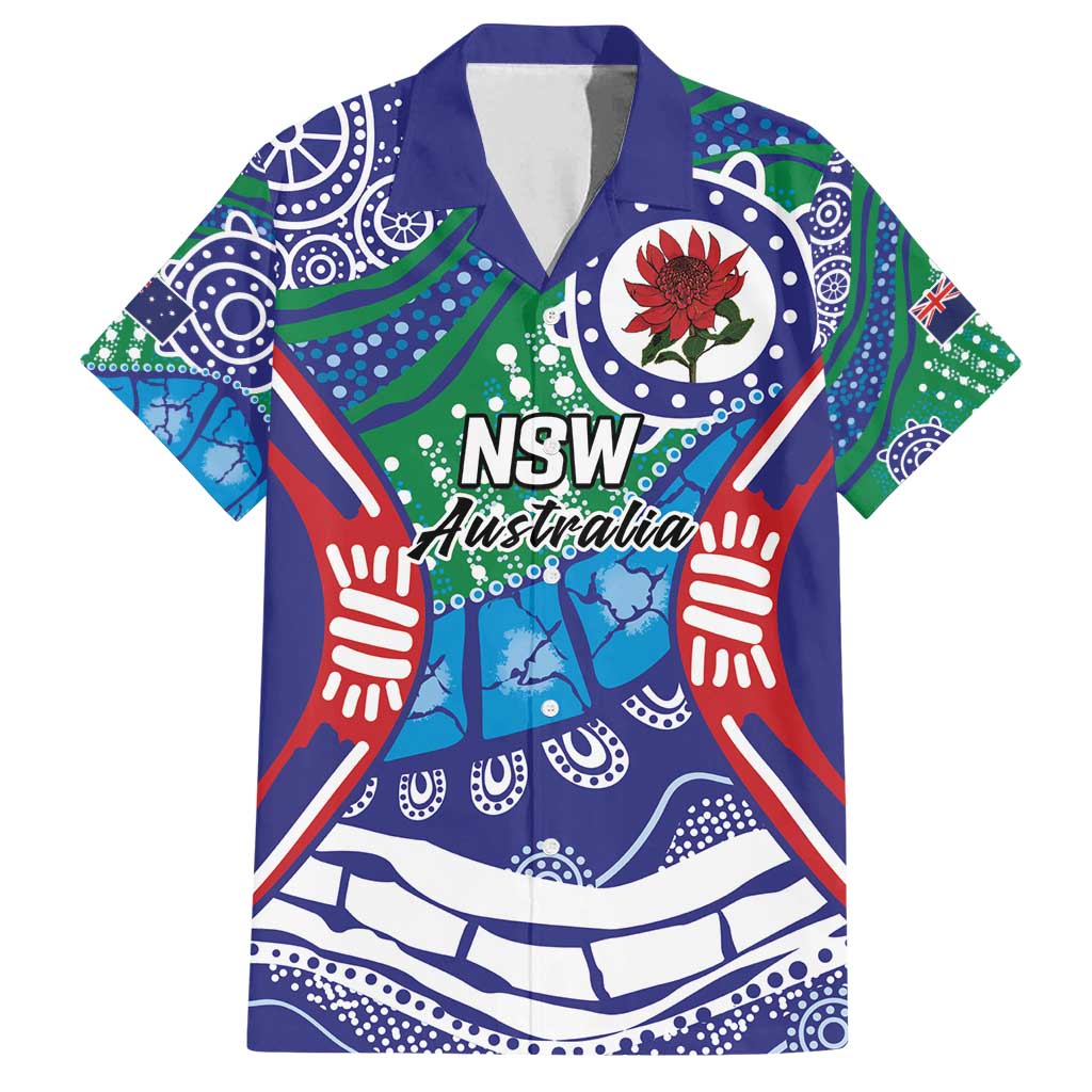 Australia New South Wales Family Matching Puletasi and Hawaiian Shirt NSW Orta Recens Quam Pura Nites