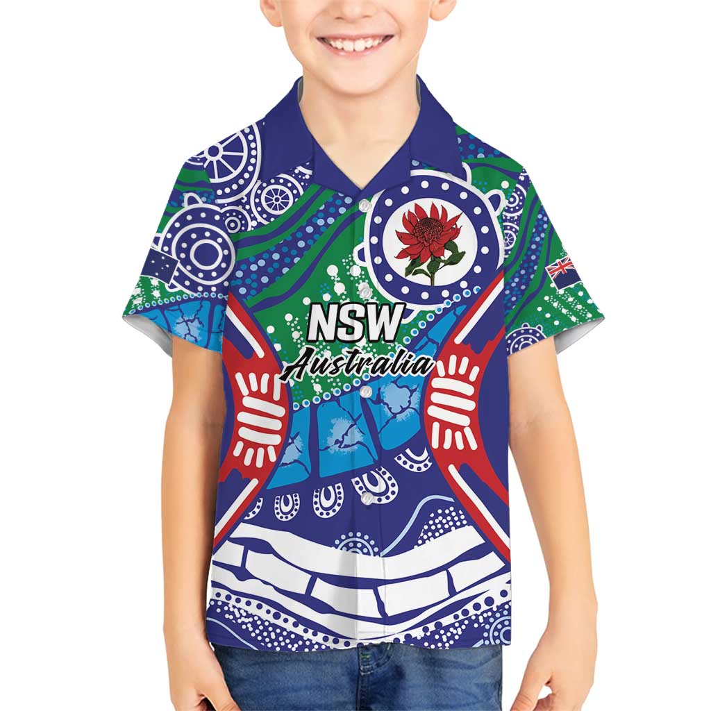 Australia New South Wales Family Matching Puletasi and Hawaiian Shirt NSW Orta Recens Quam Pura Nites