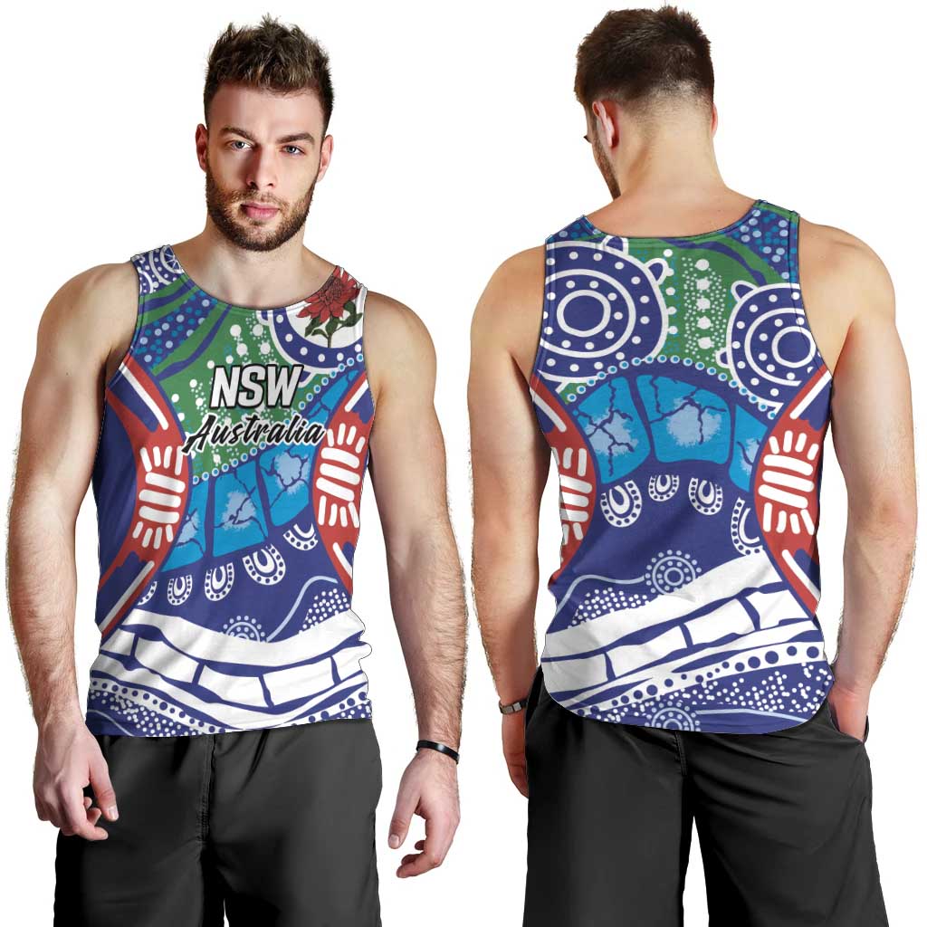 Australia New South Wales Men Tank Top NSW Orta Recens Quam Pura Nites - Vibe Hoodie Shop