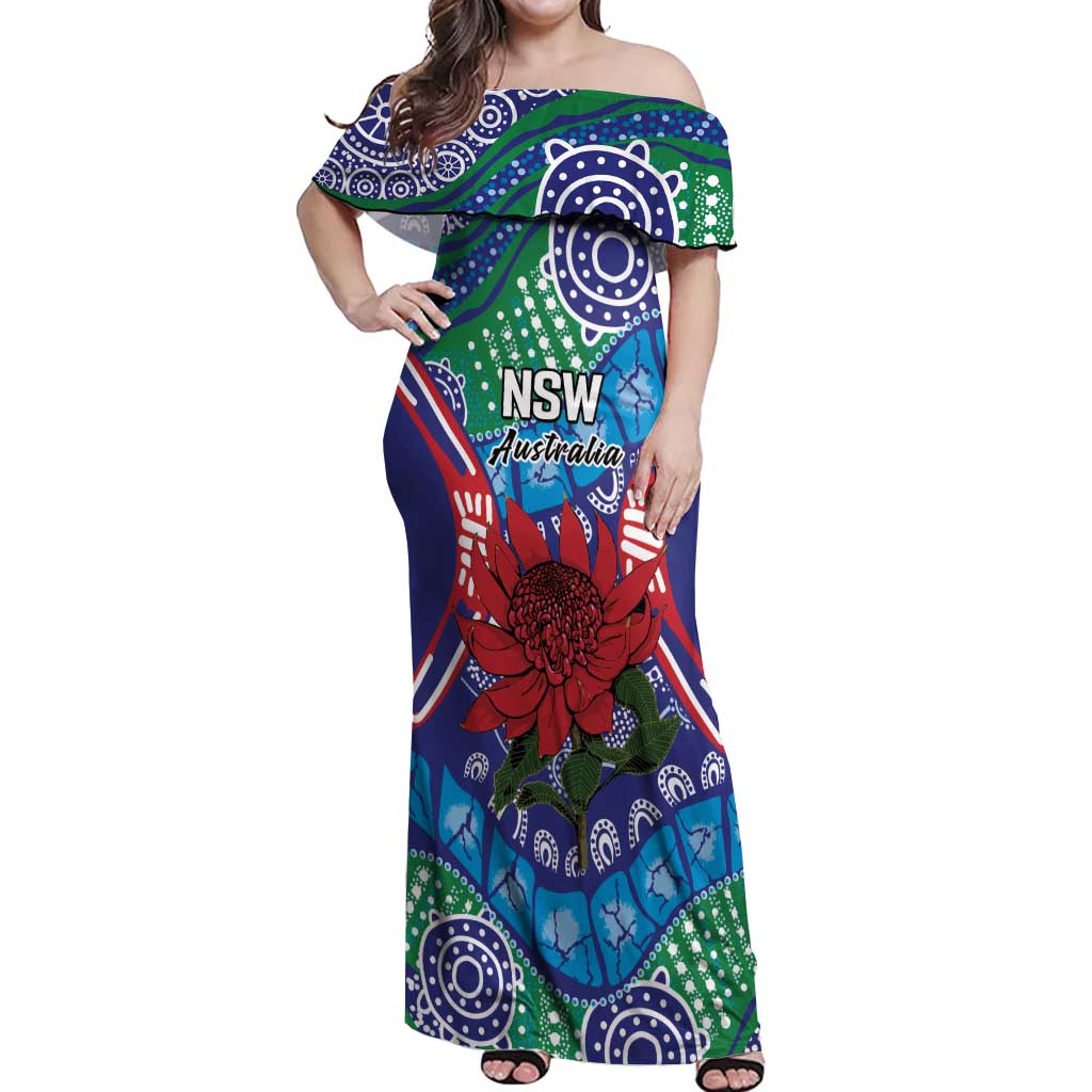 Australia New South Wales Off Shoulder Maxi Dress NSW Orta Recens Quam Pura Nites