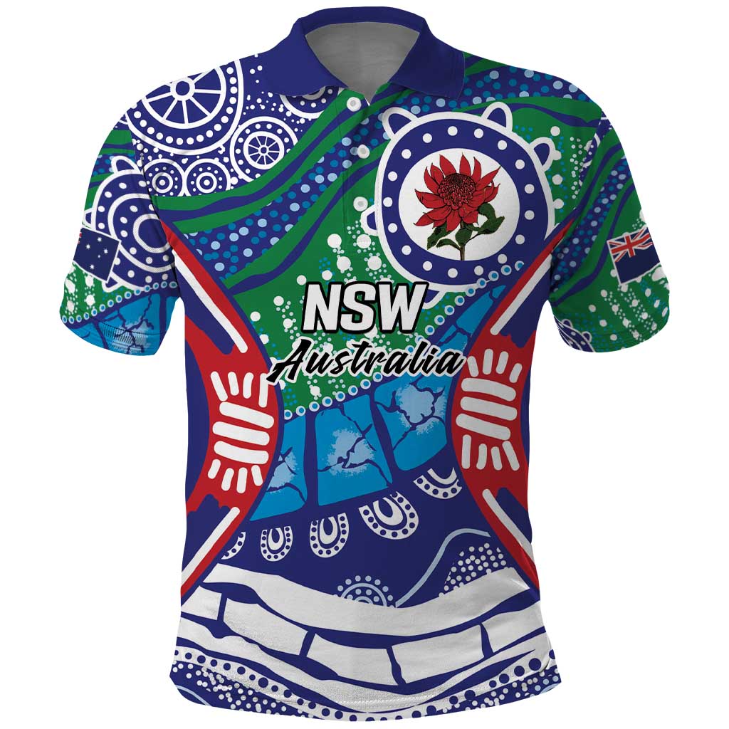 Australia New South Wales Polo Shirt NSW Orta Recens Quam Pura Nites LT9 - Vibe Hoodie Shop