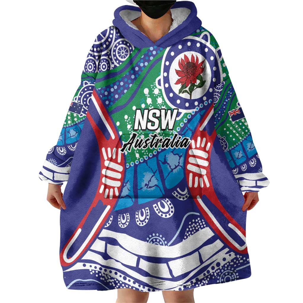 Australia New South Wales Wearable Blanket Hoodie NSW Orta Recens Quam Pura Nites - Vibe Hoodie Shop