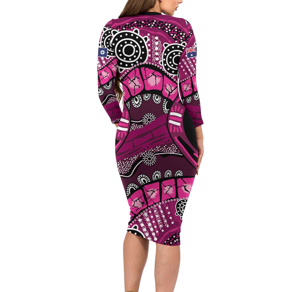 Australia Queensland Audax at Fidelis Family Matching Long Sleeve Bodycon Dress and Hawaiian Shirt