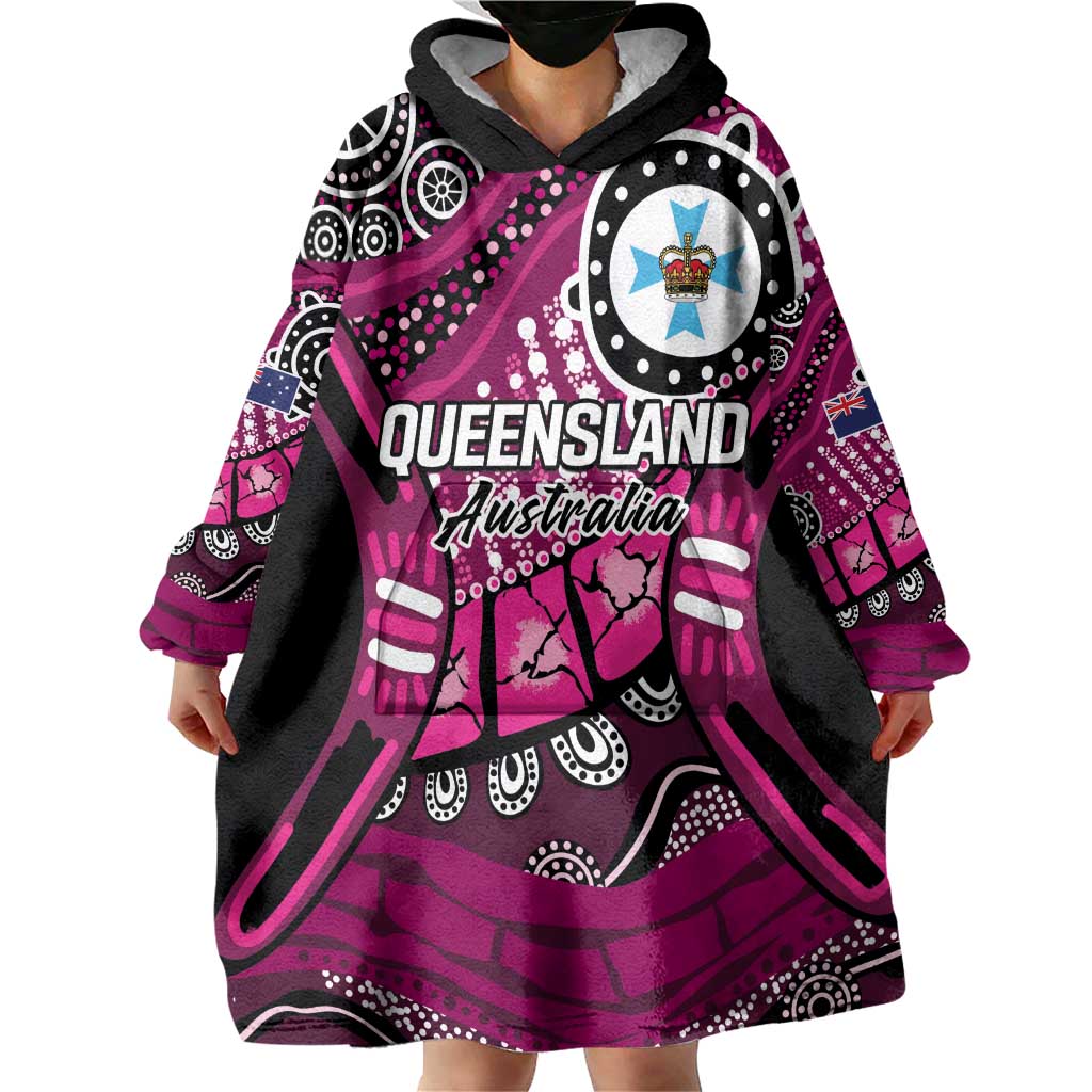 Australia Queensland Audax at Fidelis Wearable Blanket Hoodie - Vibe Hoodie Shop