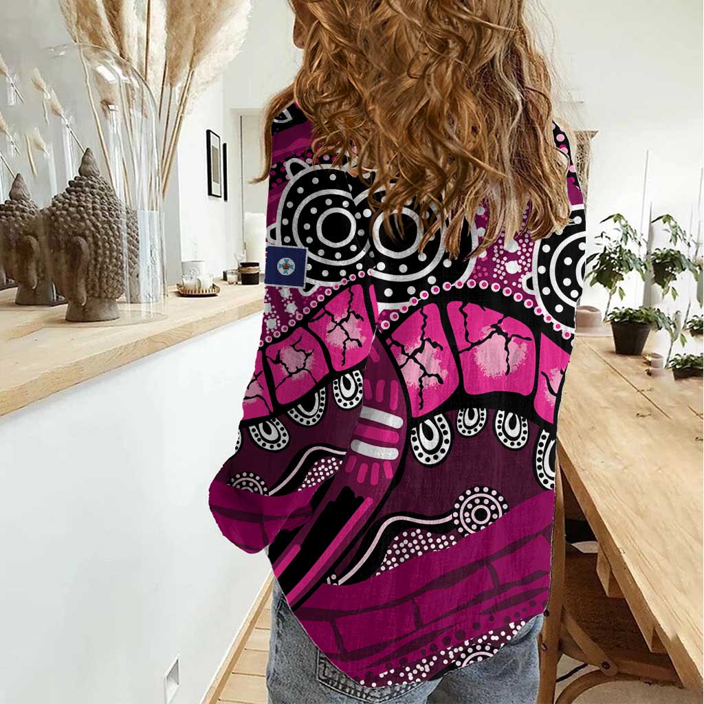 Australia Queensland Audax at Fidelis Women Casual Shirt - Vibe Hoodie Shop