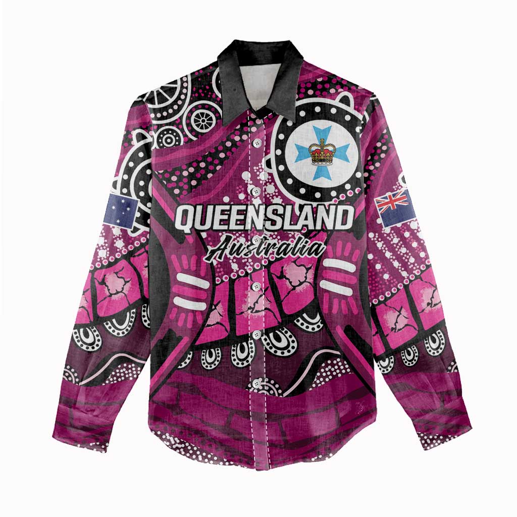 Australia Queensland Audax at Fidelis Women Casual Shirt - Vibe Hoodie Shop