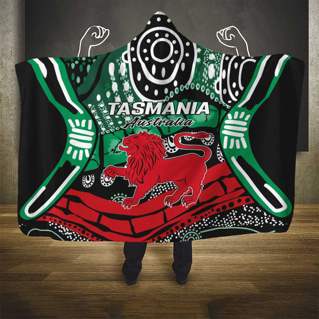 Australia Tasmania State Hooded Blanket Ubertas et Fidelitas