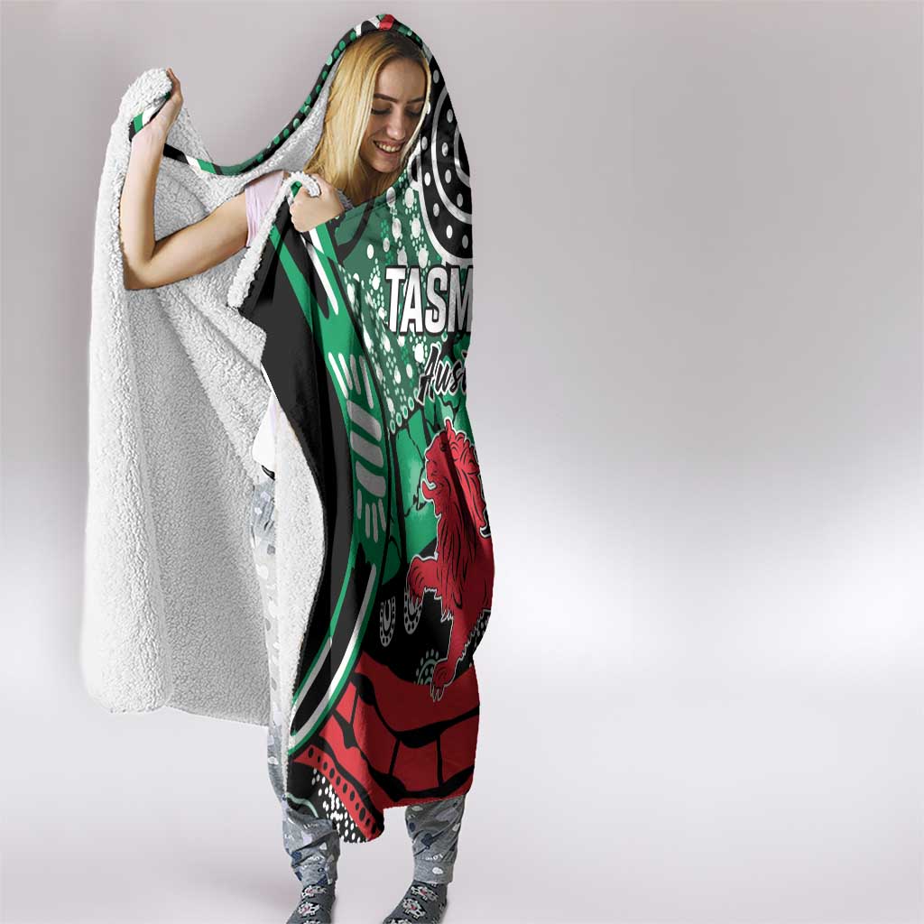 Australia Tasmania State Hooded Blanket Ubertas et Fidelitas