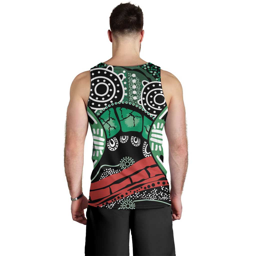 Australia Tasmania State Men Tank Top Ubertas et Fidelitas - Vibe Hoodie Shop