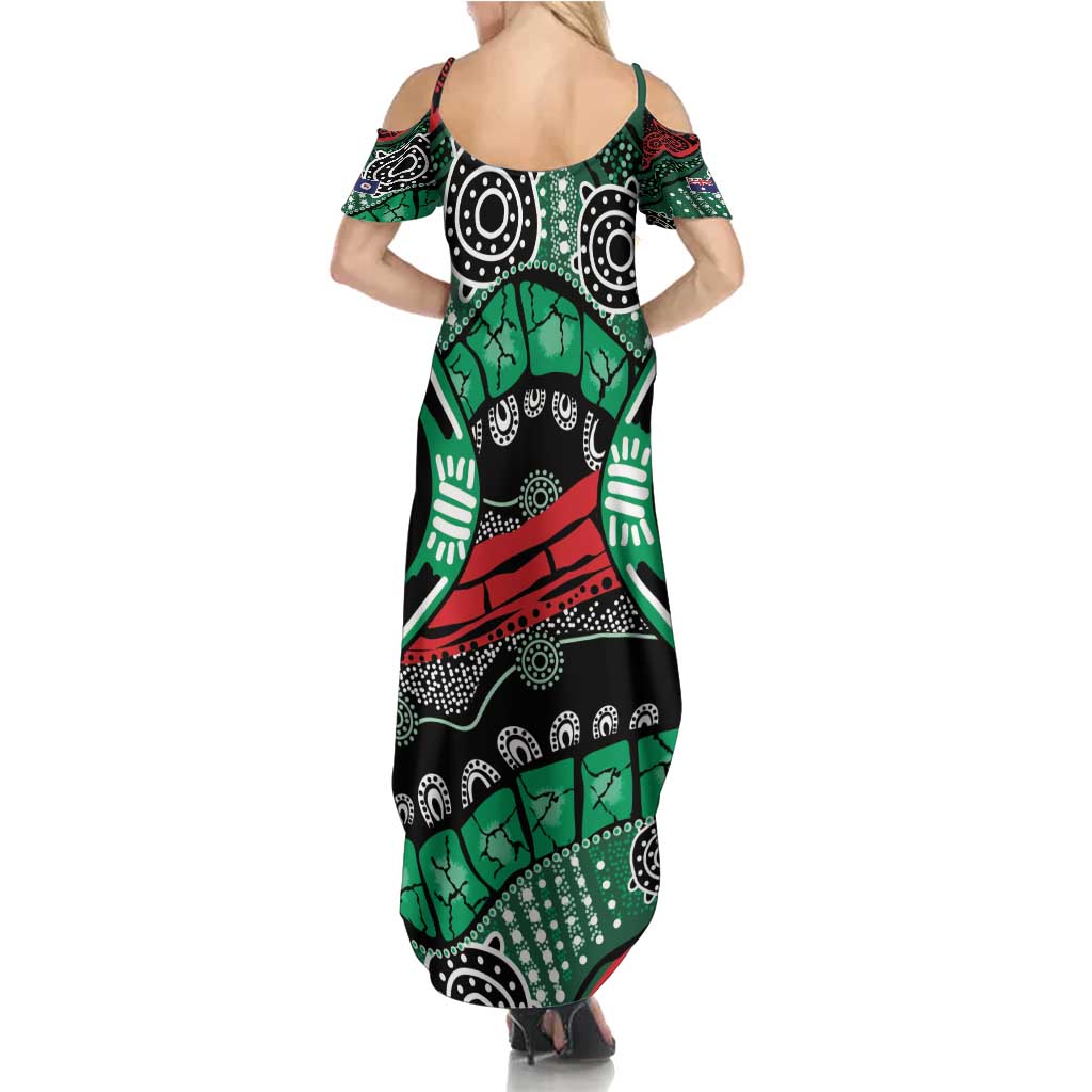 Australia Tasmania State Summer Maxi Dress Ubertas et Fidelitas