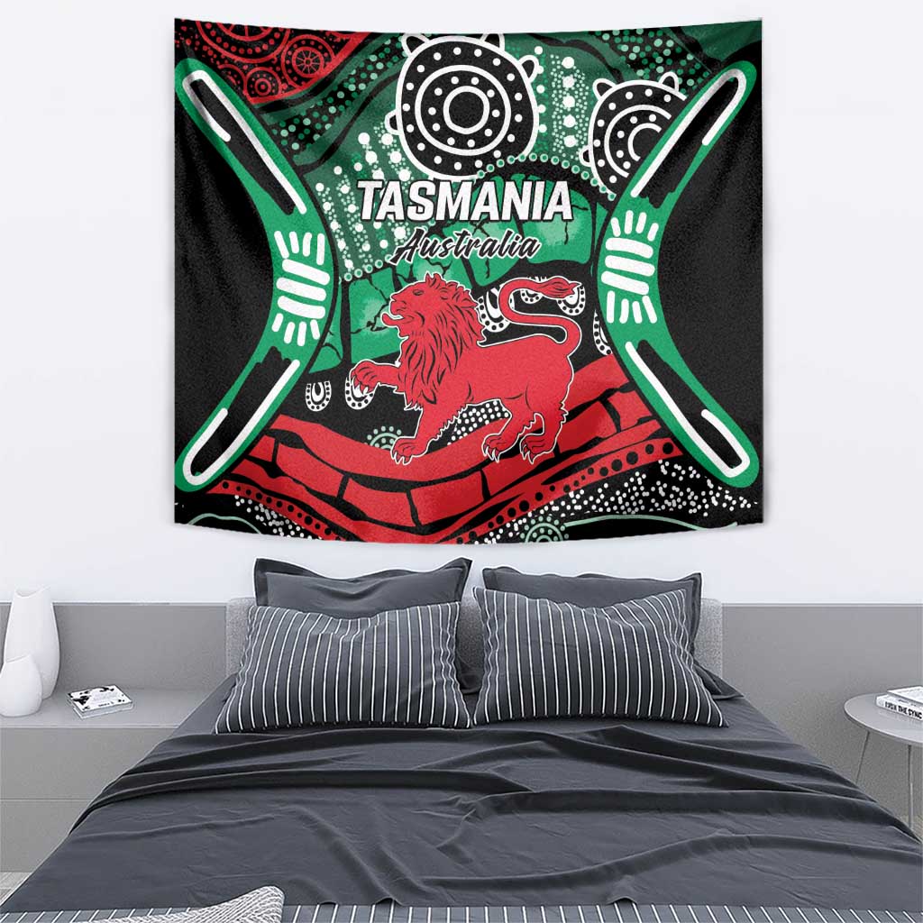 Australia Tasmania State Tapestry Ubertas et Fidelitas - Vibe Hoodie Shop