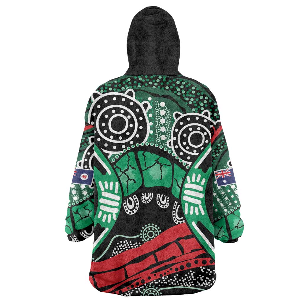 Australia Tasmania State Wearable Blanket Hoodie Ubertas et Fidelitas - Vibe Hoodie Shop