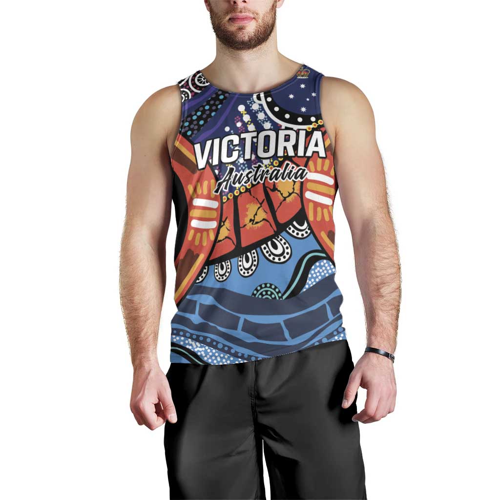 Australia Victoria State Men Tank Top Peace and Prosperity - Vibe Hoodie Shop