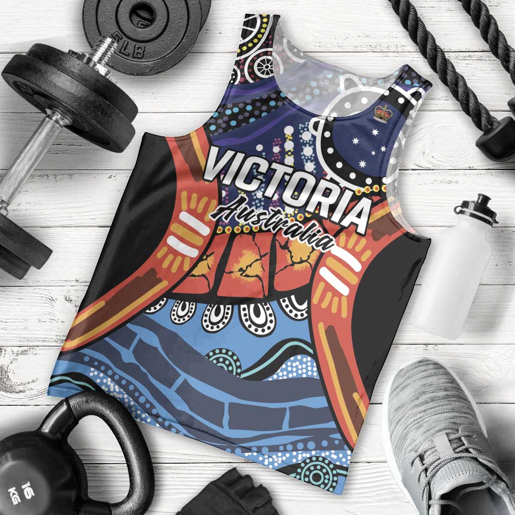 Australia Victoria State Men Tank Top Peace and Prosperity - Vibe Hoodie Shop